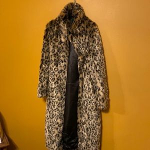 Nasty Gal leopard print coat